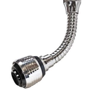 360 Degree Rotating Turbo Flex Flexible Water Saving Nozzle Adapter Sprayer
