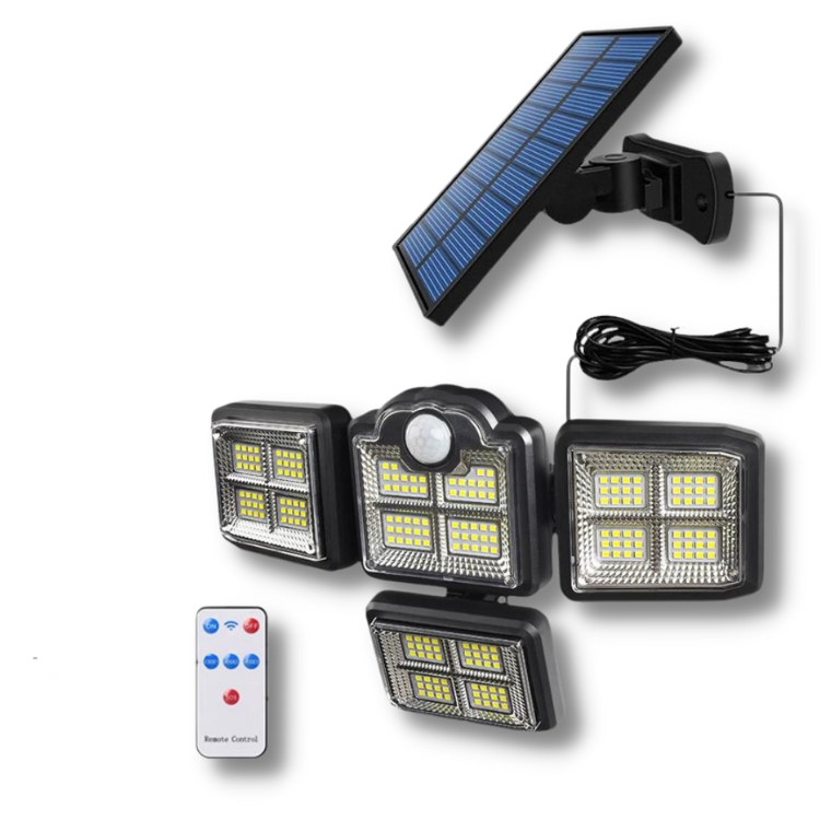 motion sensor light with separate solar panel