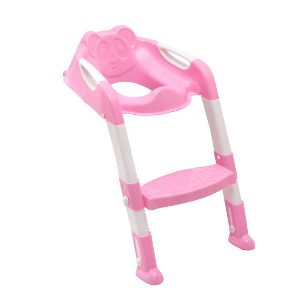 Foldable Kids Toilet Ladder Pink