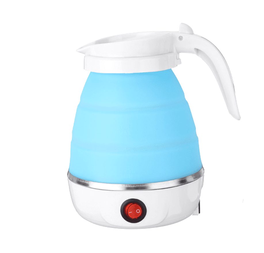 Silicone Foldable Electric Kettle 600W Blue