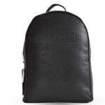 Mandela PU Leather Backpack - Black