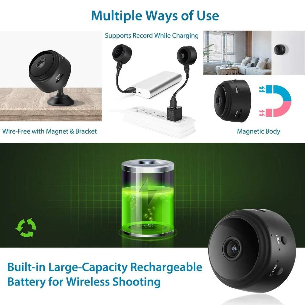 Magnetic Live Stream Wifi HD 1080P Mini Camera - Image 3