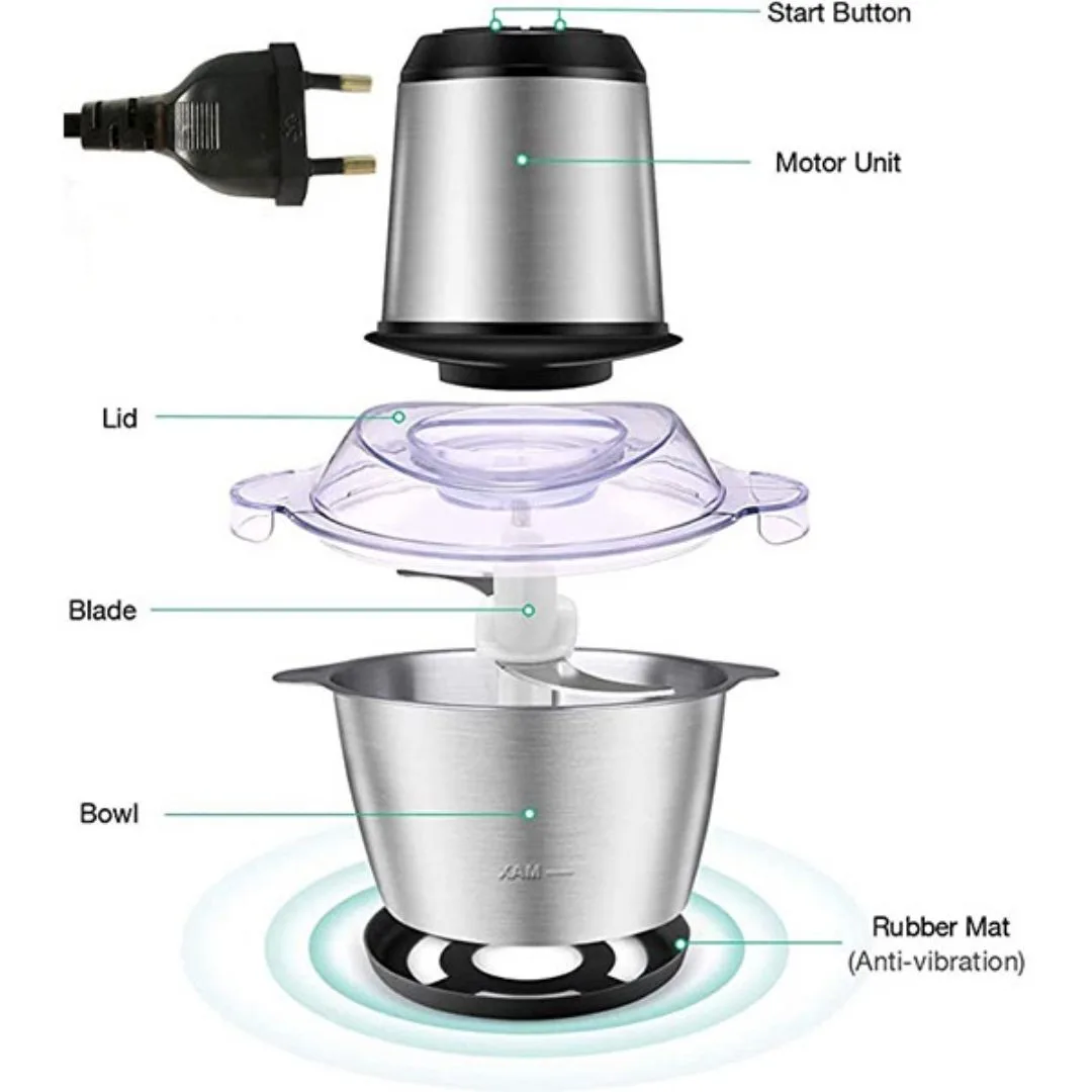 3L Multifunction Food Processor Gourmet Cuisine Chopper - Image 3