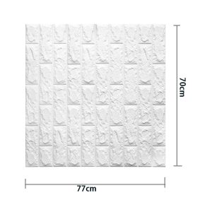 Self Adhesive PE Foam Wall Panel White - Pack Of 10