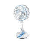Rechargeable Electric Folding Fan with LED Light HB-2018