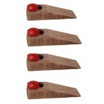 Wooden Lady Bug Wedge Door Stopper Set of 4