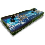 Arcade game console 6100 Games - Mashing Pandora OS Austar L-01 2 Player 2D/3D Blue