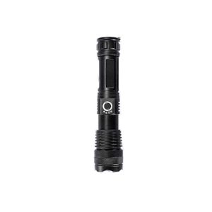 Andowl Large Ultra Bright Rechargeable LED Tactical Torch with Zoom