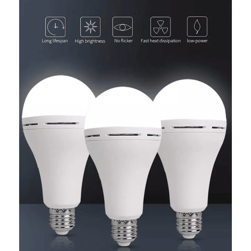20w E27 Super Bright Smart Rechargeable Emergency LED bulb Pack Of 5