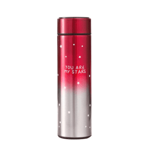 500ml Stainless Steel Smart Thermos Flask Red