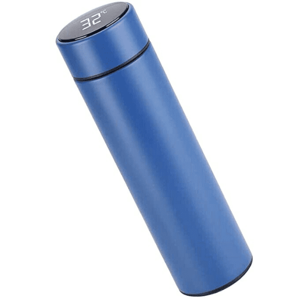 500ml Stainless Steel Smart Thermos Flask Blue
