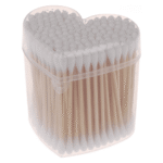 Double Sided Wood Stick Cotton Buds 120pcs