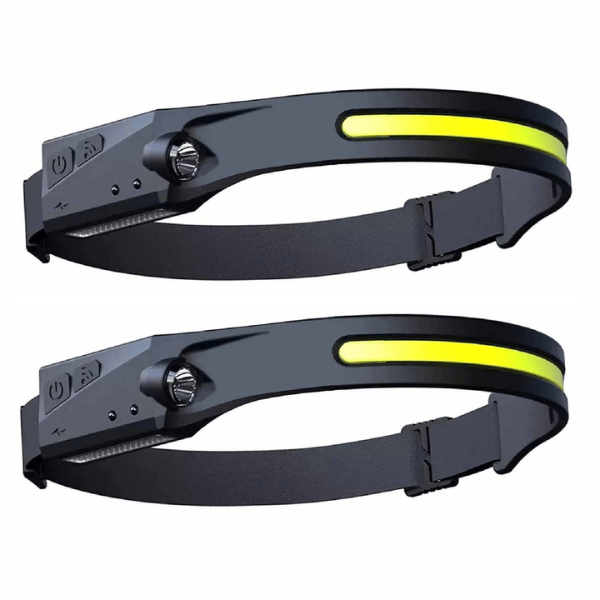 Multi-function LED Rechargeable Head Lamp Set of 2