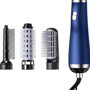 4 in 1 Hot Air Hair Brush Straightener And Curler