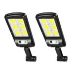 300W COB LED Solar Street Light 2 Pack
