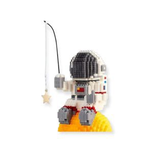 Fishing Star Astronaut 1110 Pcs Micro Building Blocks With LED Light 16801