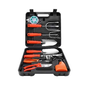 Gardening Hand Tools With Carry Case 9 Pieces