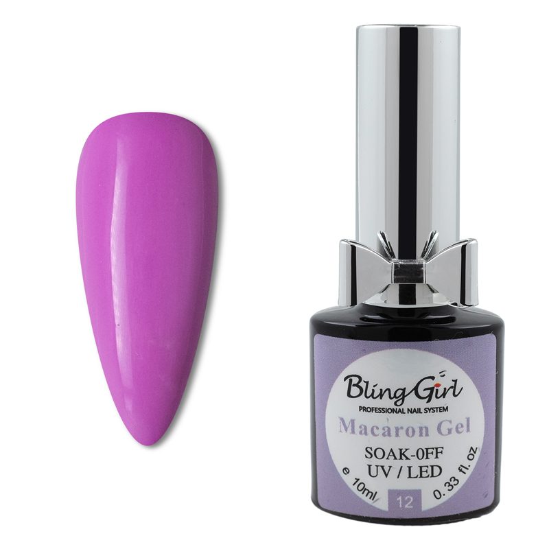 Bling Girl Macaron Gel Soak Off UV LED 10ml 012-4302