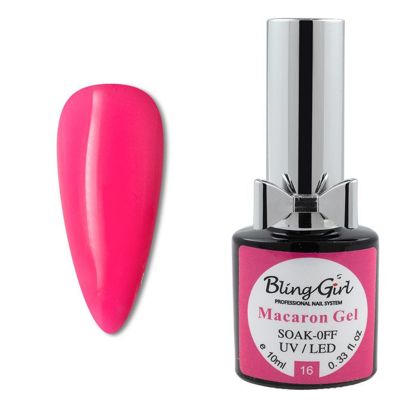 Bling Girl Macaron Gel Soak Off UV LED 10ml 016-4302