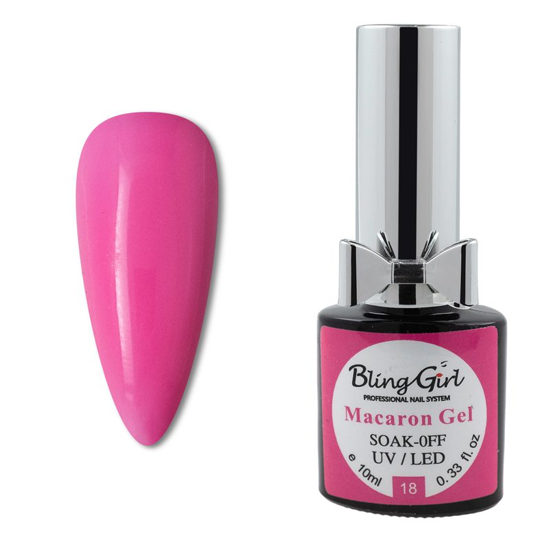 Bling Girl Macaron Gel Soak Off UV LED 10ml 018-4302
