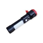 Rechargeable Flashlight With Emergency Glass Break 4 Lighting Modes FA-101