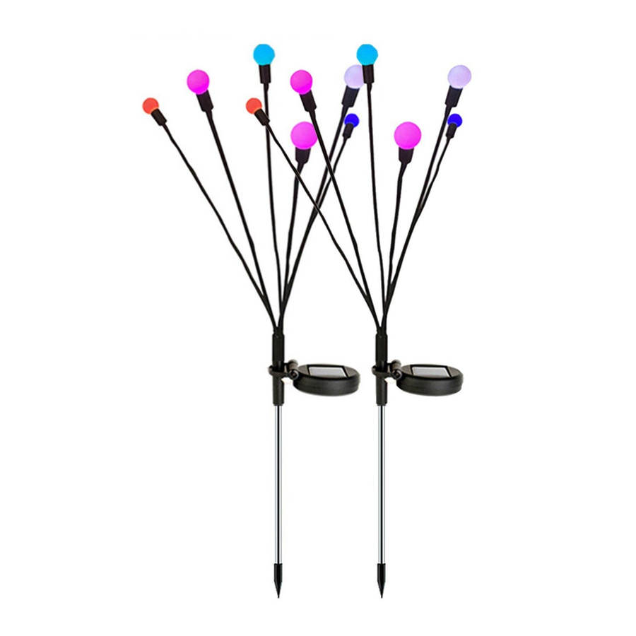 FA-LC38C-6 Solar Powered Starburst Swing Outdoor RGB Bulb Garden Light Solar Powered Starburst Swing Outdoor RGB Bulb Garden Light FA-LC38C-6