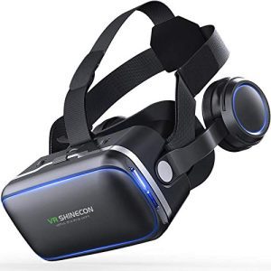 3D VR Glasses With Headphones G04E