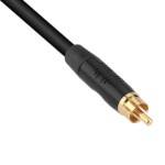 Gold Composite Video Cable, RCA Male - 5Meter