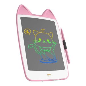 Kids Cat Ear Writing Drawing Tablet With Stylus 10inch KA-1893