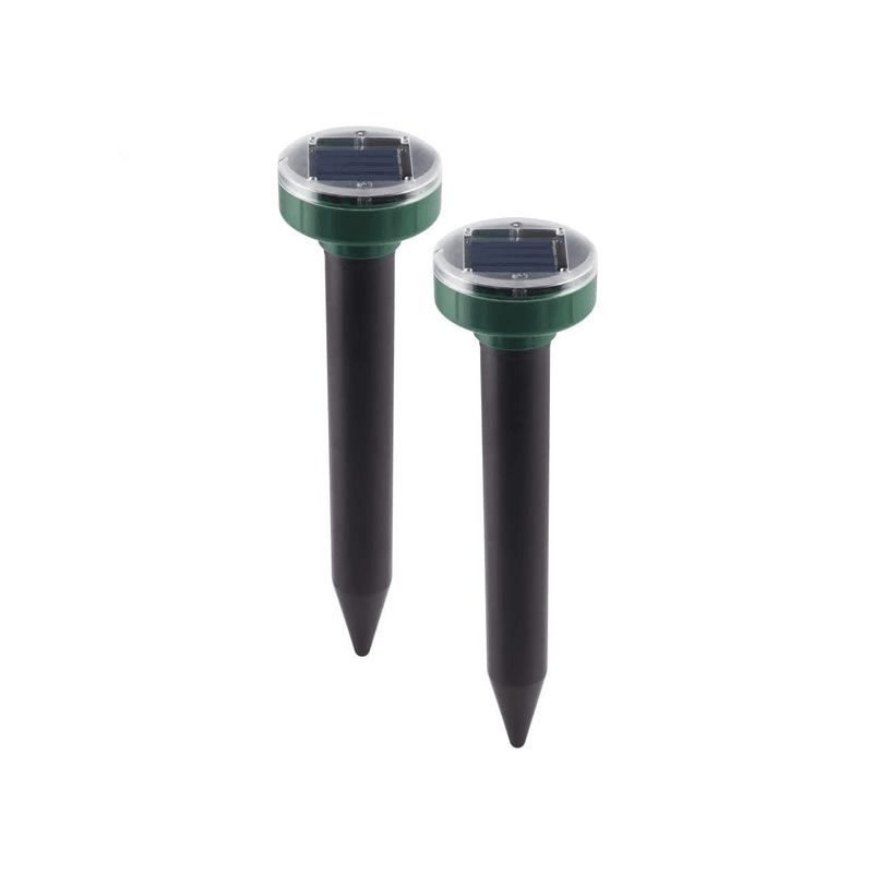 s-zoom (48) Outdoor Garden Solar Powered Ultrasonic Sound Wave Pest Mole Repellent Set of 2 FA-LC80-2