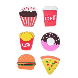 Kids Cartoon Character Erasers Food Delicacy
