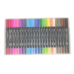 Dual Tip Brush Pens 24 Colors