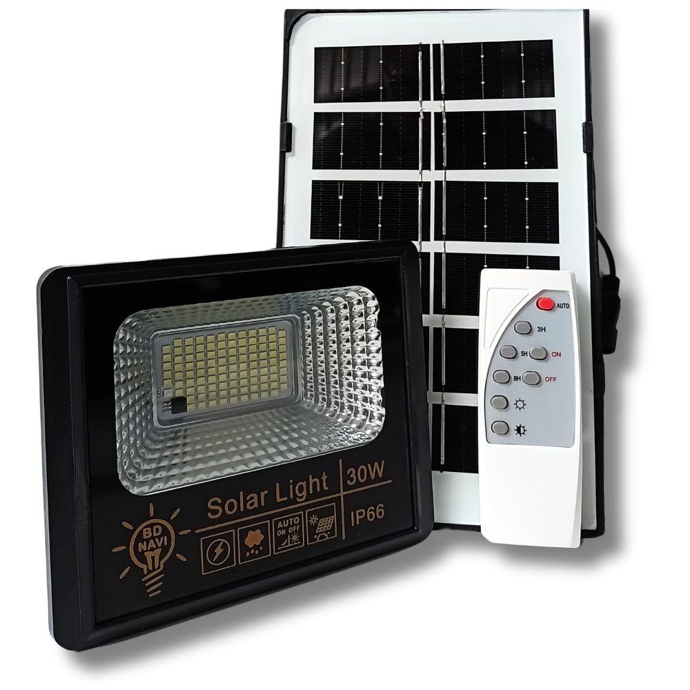 30W BDNavi IP66 Waterproof Solar Flood Light