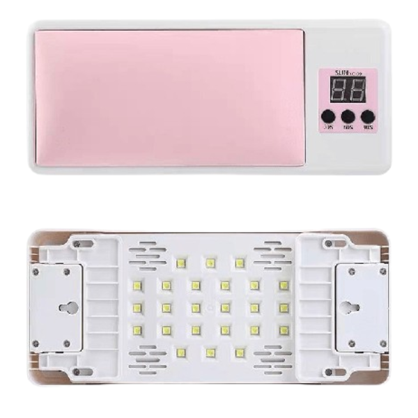 Portable 2 in 1 Hand Pillow Nail Enhancement UV lamp Pink