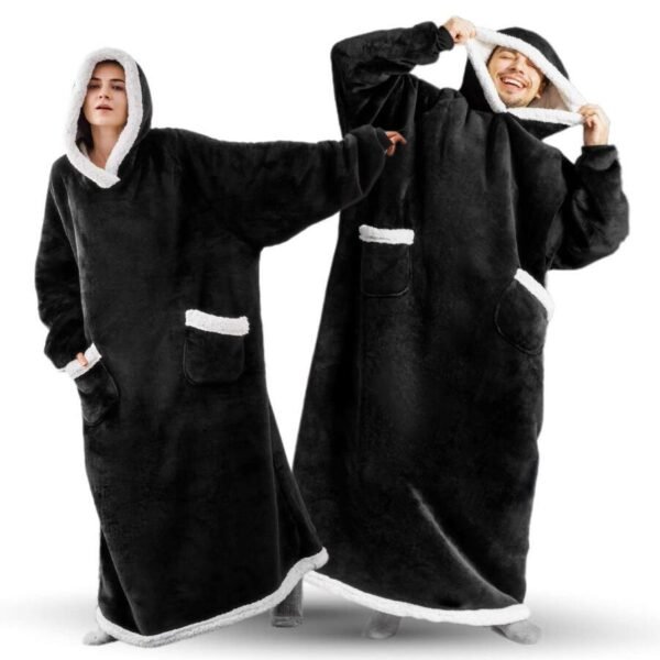 Extra Long Oversized Plush Blanket Hoodies