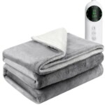 180 x 200cm Fast Heating Fleece Throw Electric Blanket