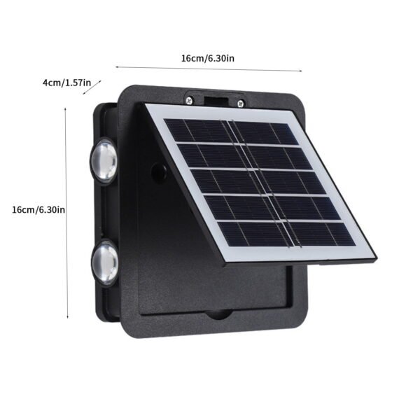 8 LED Decorative Solar Rechargeable Wall Lights1