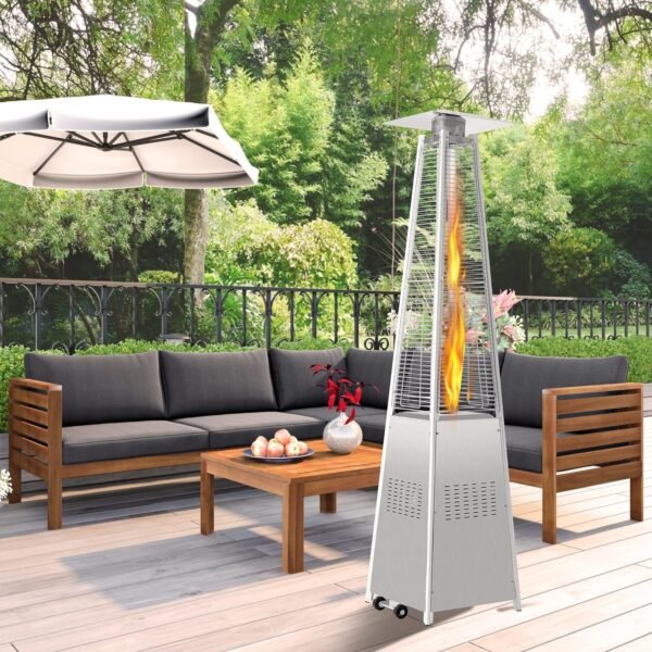 Outdoor Stainless Steel Gas Patio Flame Heater4