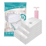 10 Pack Vacuum Storage Bags 3 Sizes