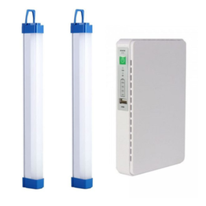 Pack of 2 Rechargeable 32cm Tube Lights with 8800mAh UPS