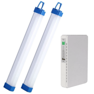 2 x 70cm Rechargeable Tube Lights with 8800mAh UPS