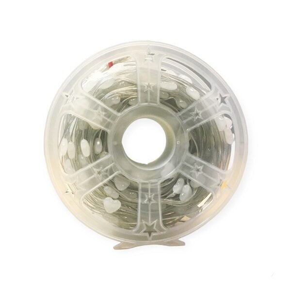 50M Warm White Frosted HHeart Shaped 2835 LED String Lights