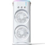 Rechargeable LED Fan with Spray Mist and Remote Control