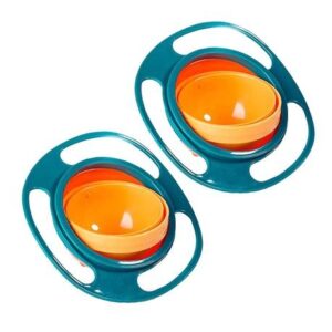 Anti Spill Rotating Toddler Gyro Bowl Pack of 2