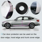 Car Door Dent Protector Strip - Black