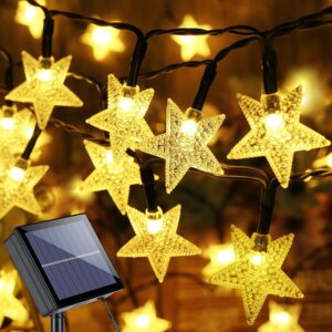 6M Solar Rechargeable Star Fairy Lights