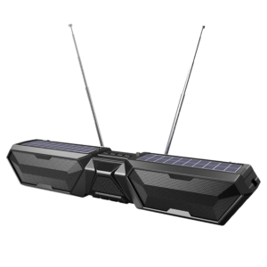 Dual Solar Wireless Bluetooth Speaker Outdoor Long Radio(Black)