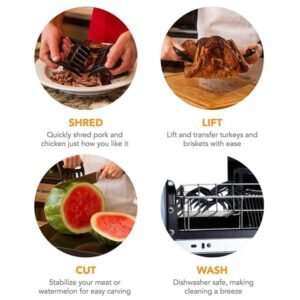 Bear Shape Claws for Meat (Set of 2) - Black