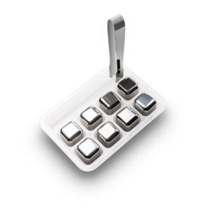 Stainless Steel Chilling Cubes - Set of 8