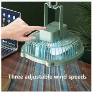 Baihuo MY-7497 Rechargeable 3 Speed Fan 5V 1A With 2 Setting LED Light